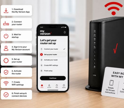 Verizon setup with app