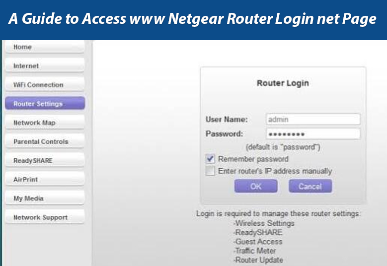 Access www Netgear Router Login net Page