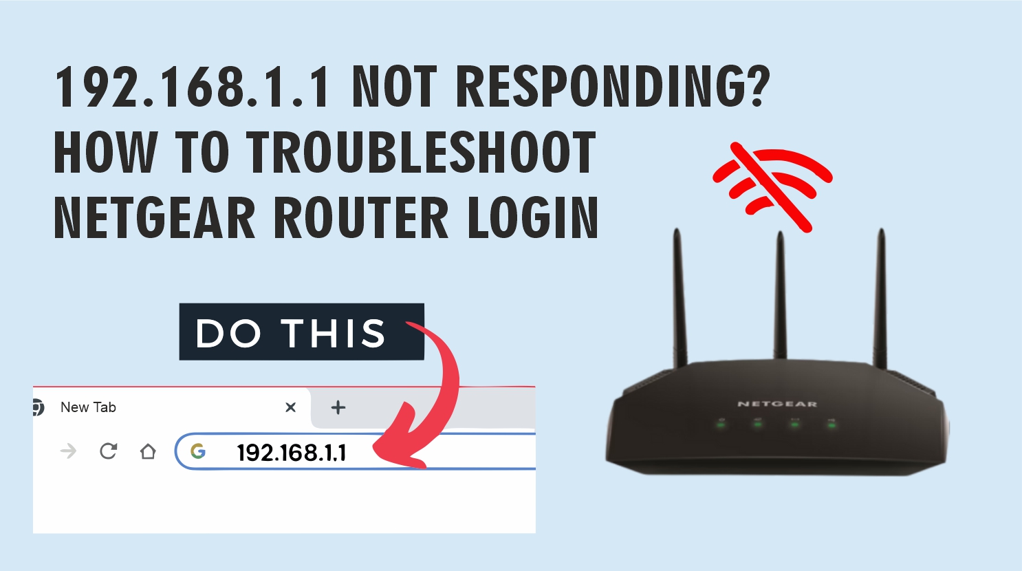 192.168.1.1 Not Responding How to Troubleshoot Netgear Router Login