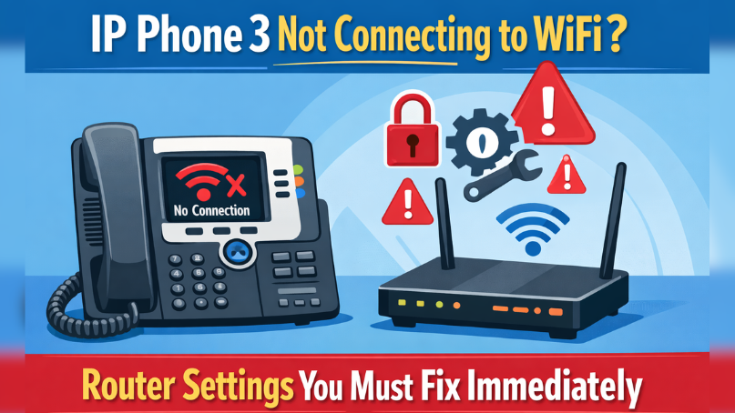 IP Phone 3 Not Connecting to WiFi